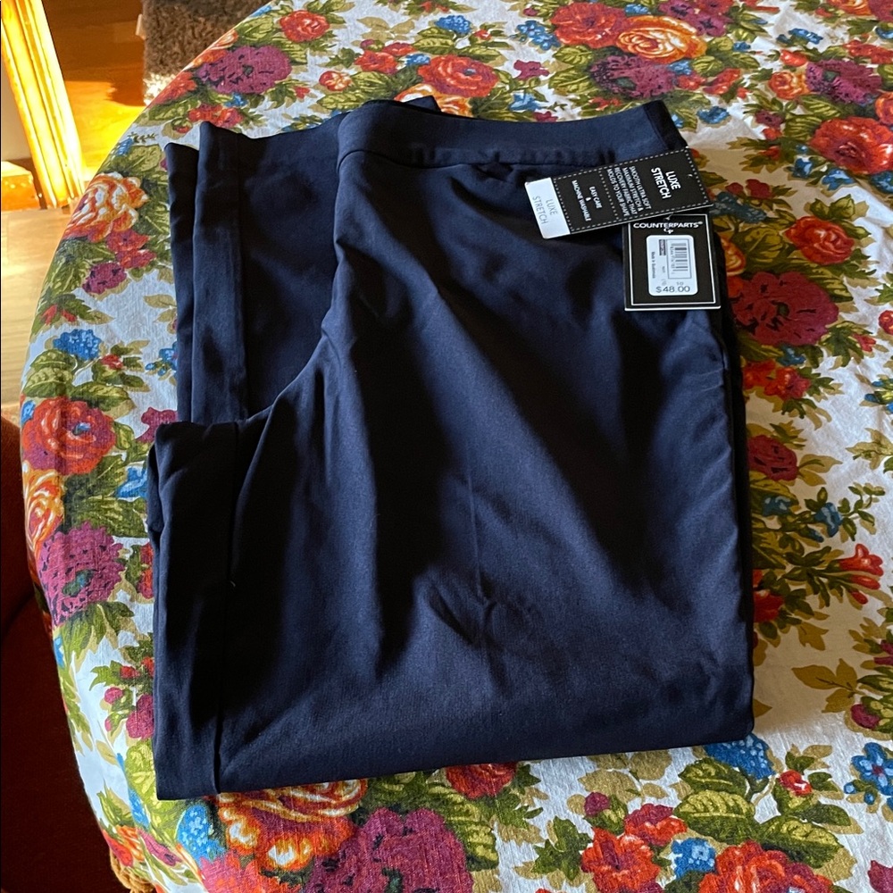 Counterparts Women’s  Dark Navy Straight-Leg Dress Pants